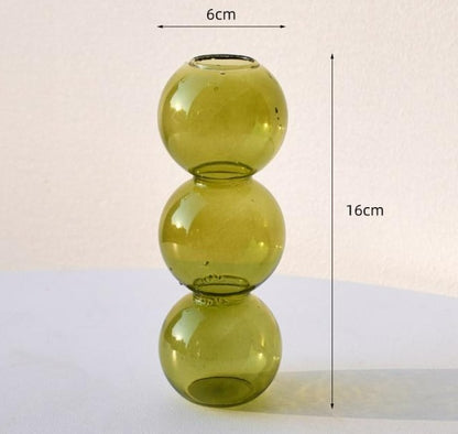 Bubble glass decor vase