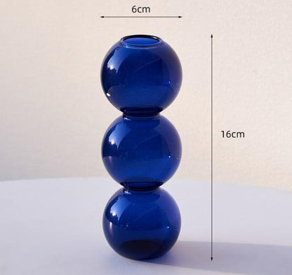 Bubble glass decor vase