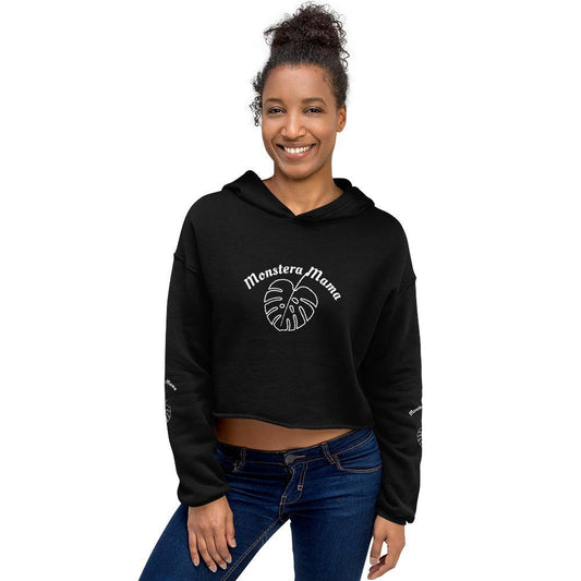 Monstera Mama Crop Hoodie - Leaf and Leisure